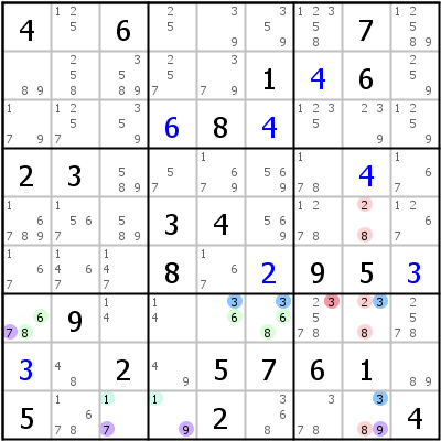 ALS (准锁集 — Almost Locked Sets) | HoDoKu 解题技巧