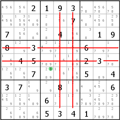 唯数 (Singles) | HoDoKu 解题技巧