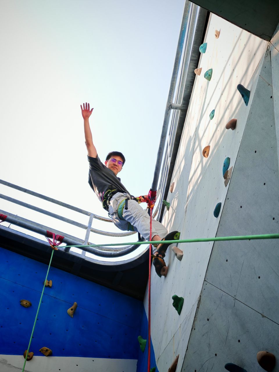 First rock climbing experience